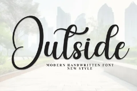 Outside Script Typeface font