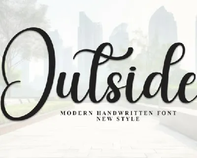 Outside Script Typeface font