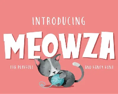 Meowza Playfull and Fancy font