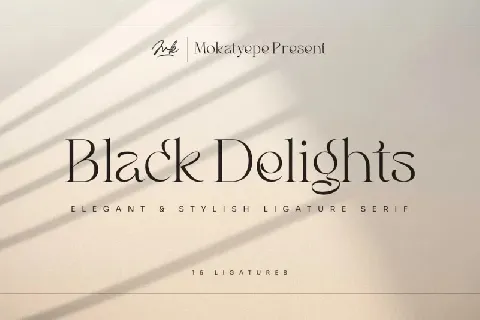 Black Delights font