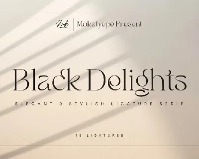 Black Delights font
