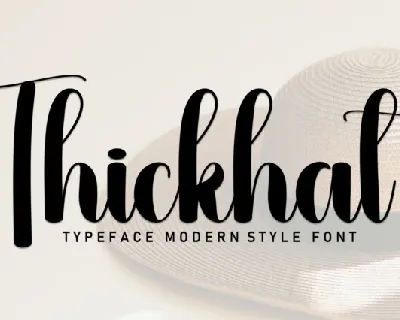 Thickhat Script font