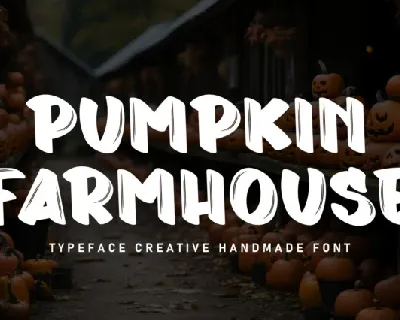 Pumpkin Farmhouse Brush font