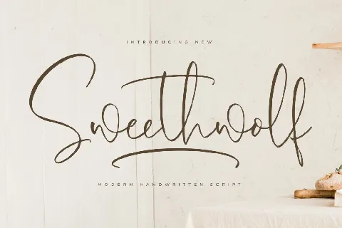 Sweethwolf DEMO VERSION font