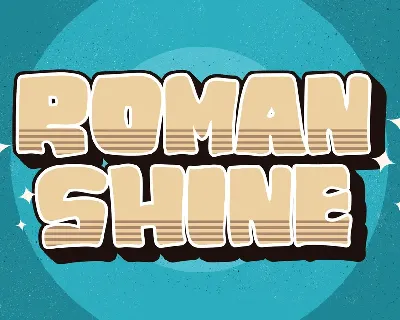 ROMAN SHINE font