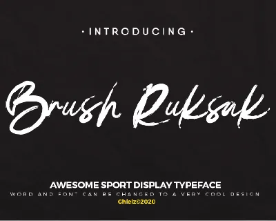 DEMO-BrushRuksak font