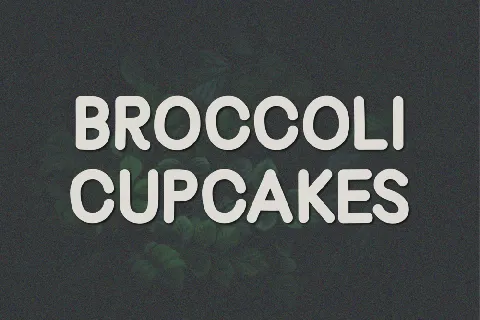 Broccoli Cupcakes font