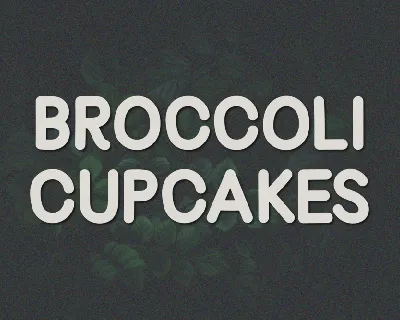 Broccoli Cupcakes font