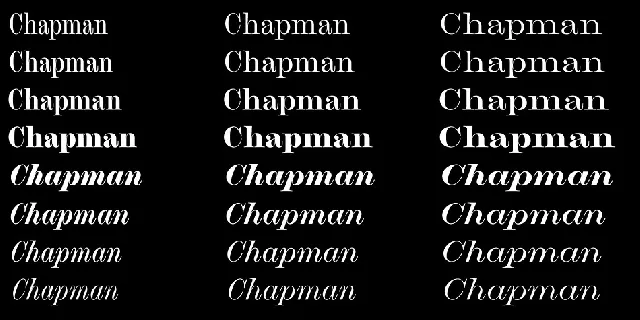 Chapman Family font