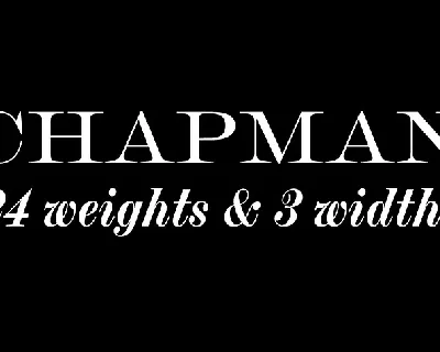 Chapman Family font