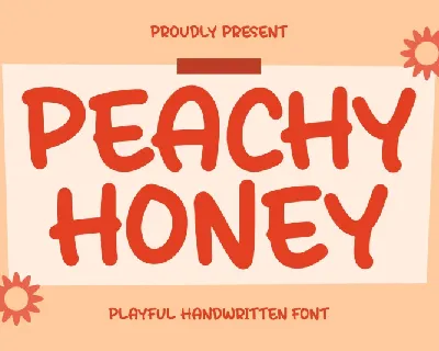 Peachy Honey font