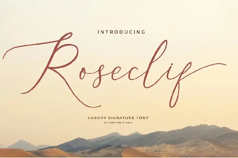 Roseclif font