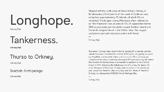 Orkneyâ„¢ Open Source Typeface font