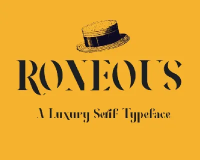 RONEOUS Serif font