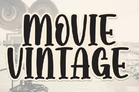 Movie Vintage Display font