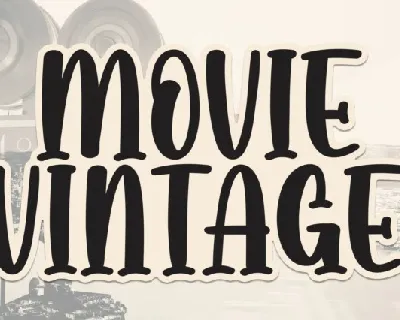 Movie Vintage Display font
