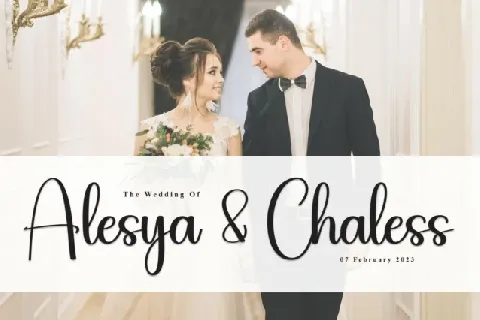 Wedding Script font