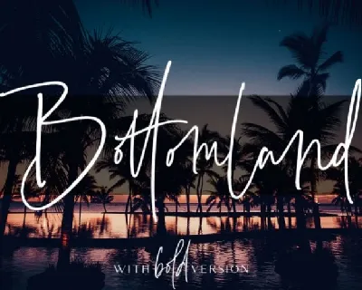 Bottomland Handwritten font