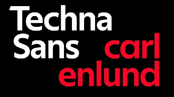 Techna Sans font