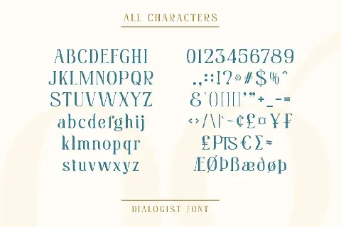 Dialogist font