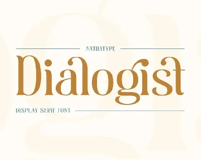 Dialogist font