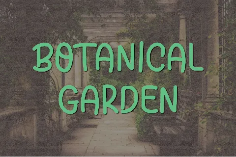 Botanical Garden font