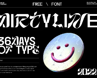 Dirtyline font