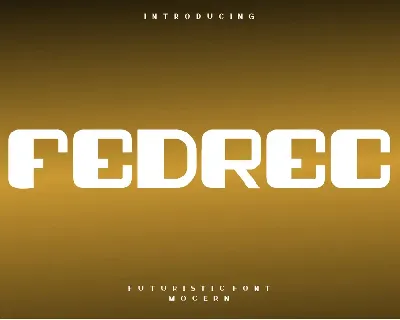 Fedrec font