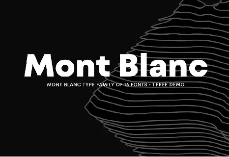 Mont Blanc font