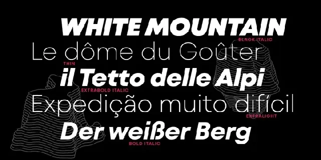 Mont Blanc font