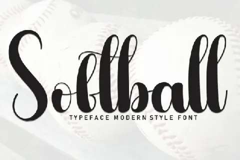 Softball Script Typeface font