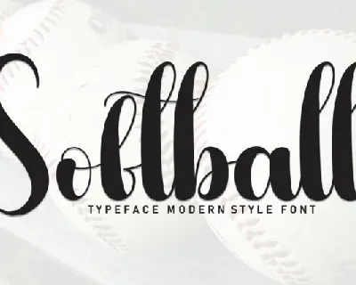 Softball Script Typeface font