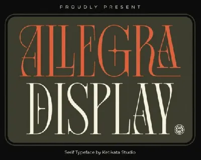 Allegra Display font