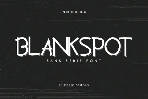 Blankspot Demo font