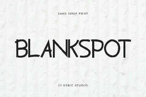 Blankspot Demo font