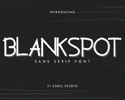 Blankspot Demo font