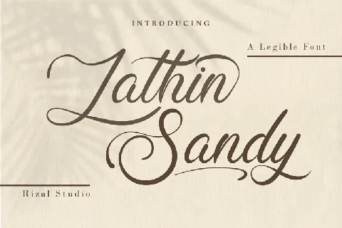 Lathin Sandy font