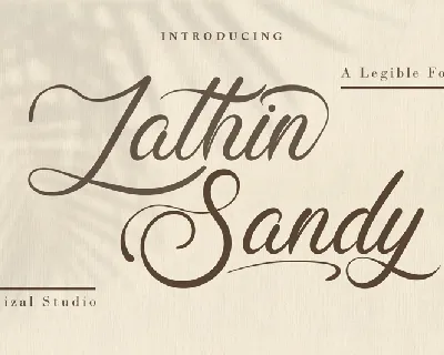 Lathin Sandy font