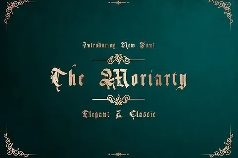 The Moriarty-Demo font