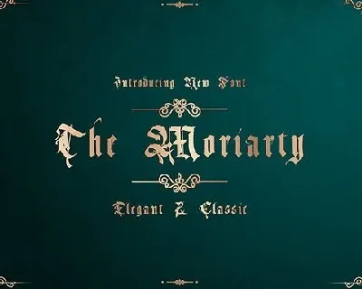 The Moriarty-Demo font