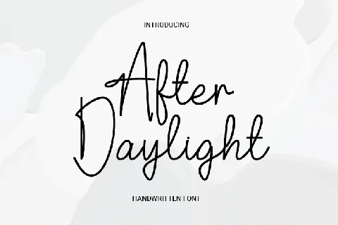 After Daylight font