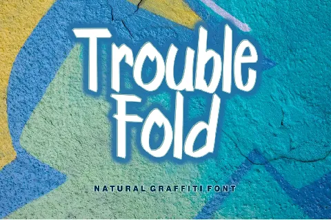 Trouble Fold - Personal Use font