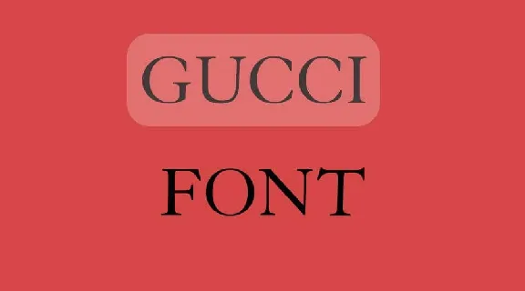 Gucci font