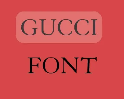 Gucci font