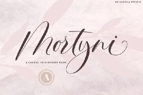 Mortyni Casual Chic Script font