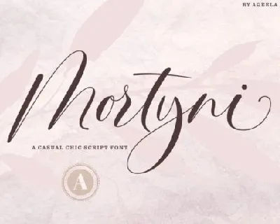 Mortyni Casual Chic Script font