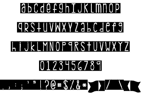 KG PDX Blocks font