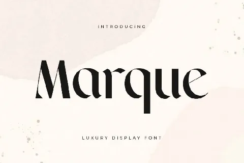 Marque font