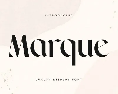 Marque font