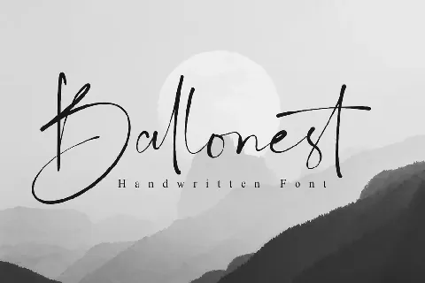 Ballonest font